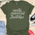Easily distracted by frenchies - V1 - Elegant Swish T-Shirt